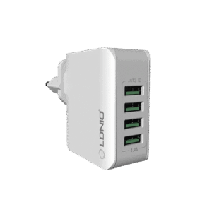 Fast Charger USB Cable Charger with 4 USB Auto ID Multi Ports