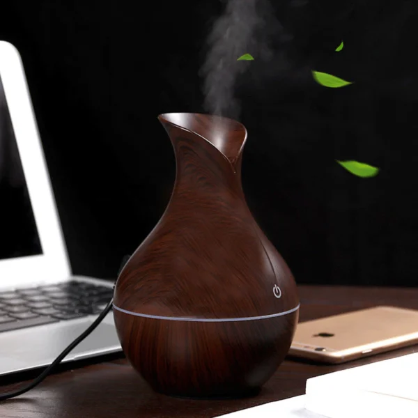 sg-11134201-7rd4d-m76aeq8cwm1m1f Desktop Humidifier 200ml Wood Grain Vase Shape