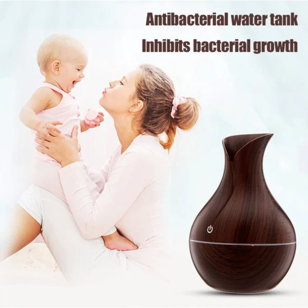 sg-11134201-7rd4r-m76aeolj9bh0ba Desktop Humidifier 200ml Wood Grain Vase Shape